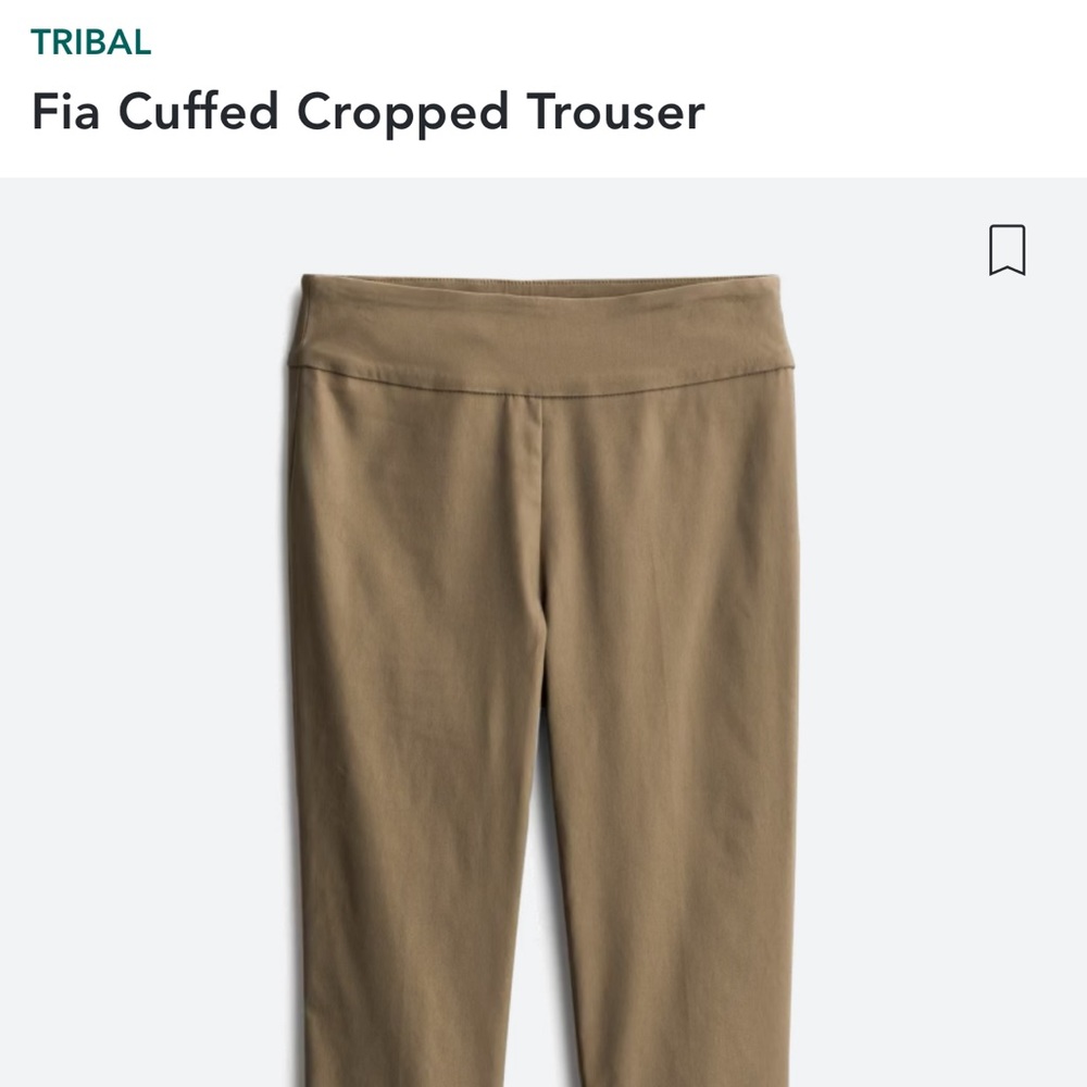 Tribal Fia Cuffed Cropped Trouser